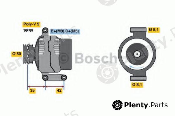  BOSCH part 0986041800 Alternator