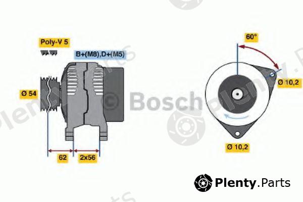  BOSCH part 0986041820 Alternator
