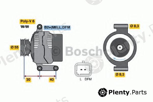  BOSCH part 0986041850 Alternator