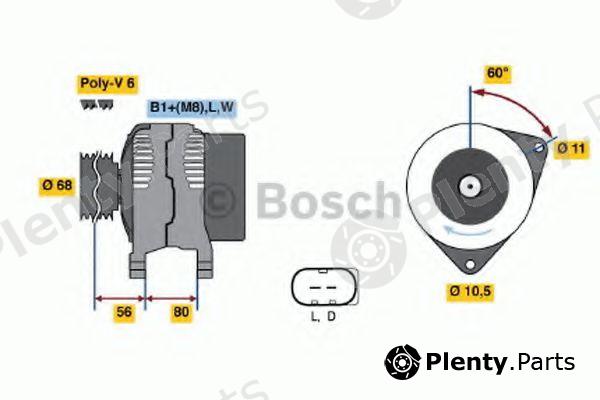  BOSCH part 0986042670 Alternator