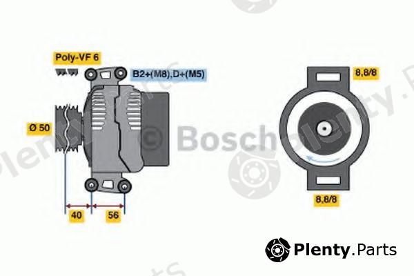  BOSCH part 0986043650 Alternator