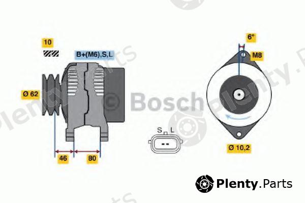  BOSCH part 0986044051 Alternator