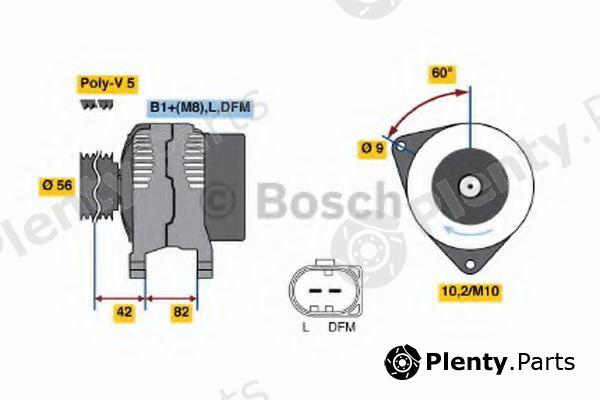  BOSCH part 0124325017 Alternator