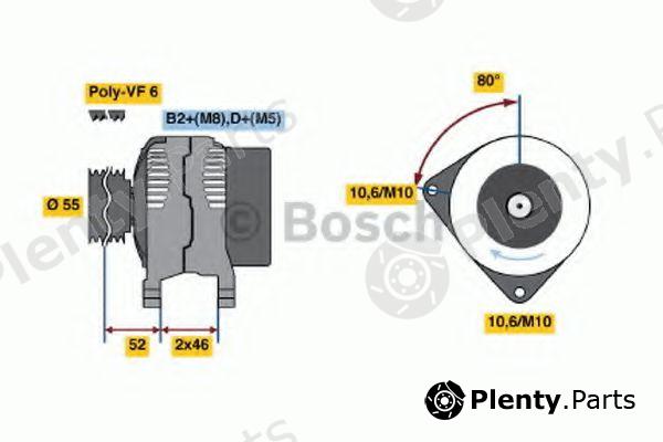  BOSCH part 0124615027 Alternator