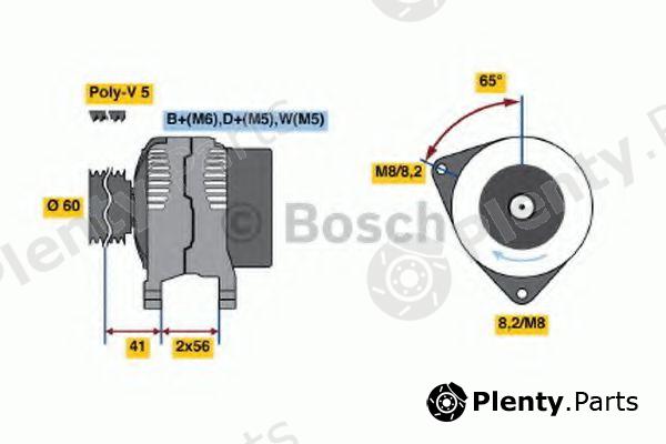  BOSCH part 0986044631 Alternator