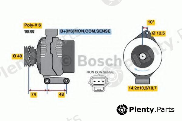  BOSCH part 0986044701 Alternator