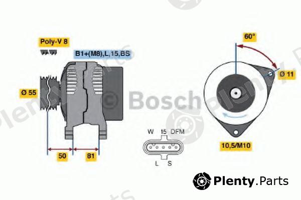  BOSCH part 0986045160 Alternator