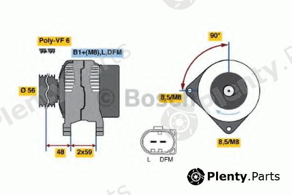  BOSCH part 0986045390 Alternator