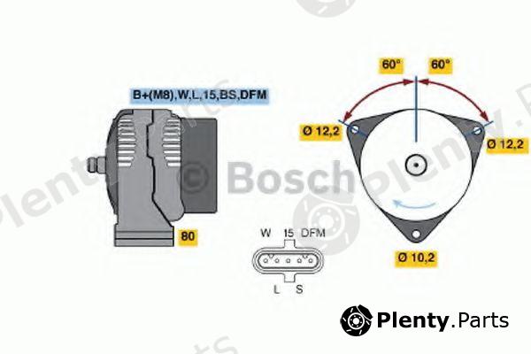  BOSCH part 0986046570 Alternator