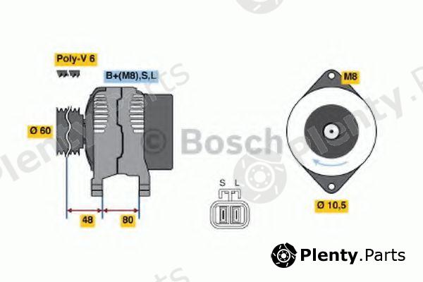  BOSCH part 0986045701 Alternator