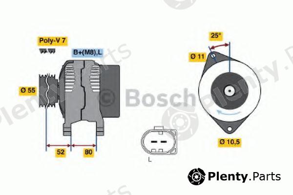  BOSCH part 0124525020 Alternator