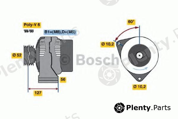  BOSCH part 0124525016 Alternator