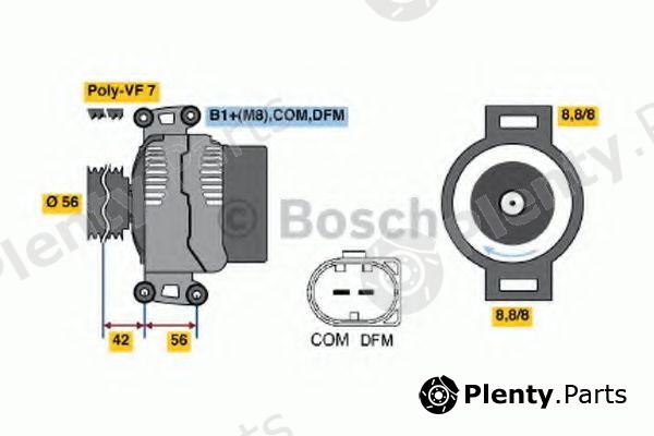  BOSCH part 0986046300 Alternator