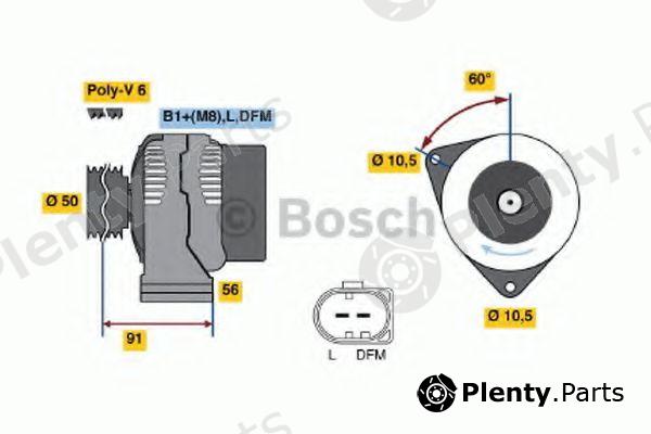  BOSCH part 0986047480 Alternator