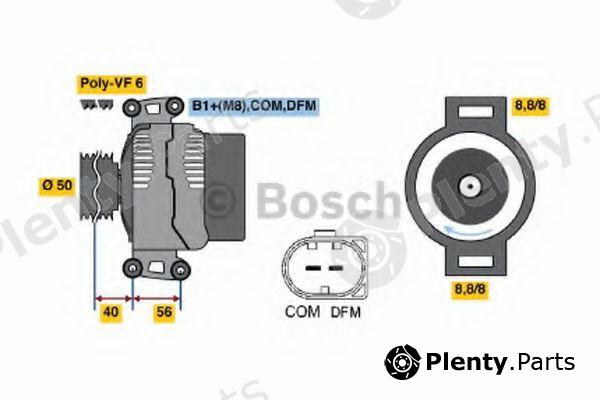  BOSCH part 0986047490 Alternator