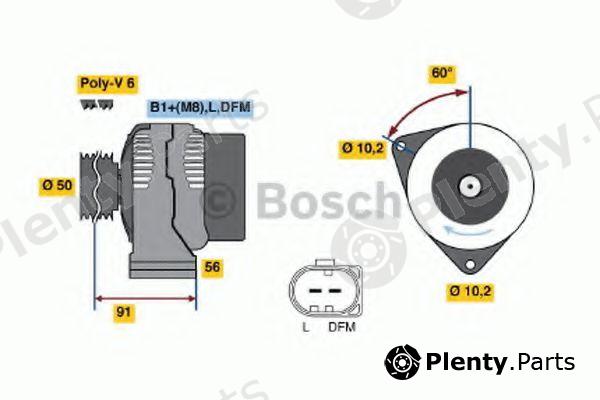  BOSCH part 0986047560 Alternator