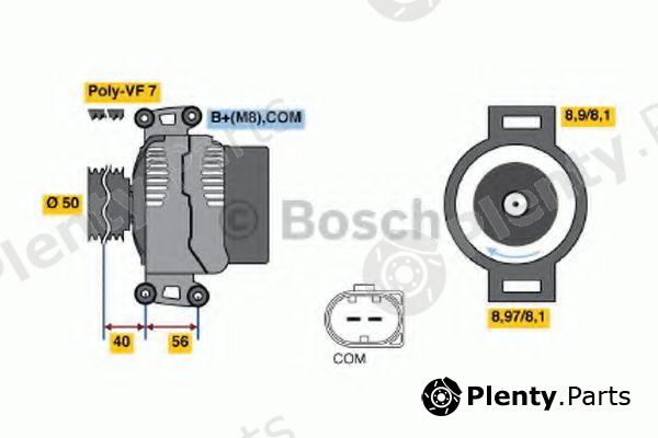  BOSCH part 0986047800 Alternator