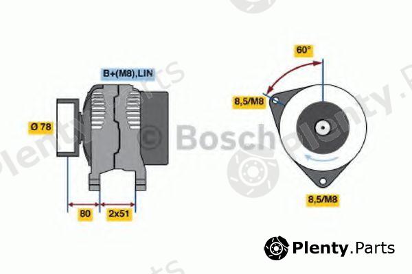  BOSCH part 0986048380 Alternator