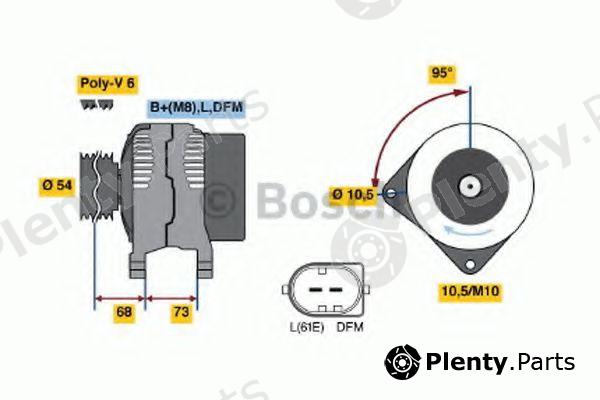 BOSCH part 0986048921 Alternator