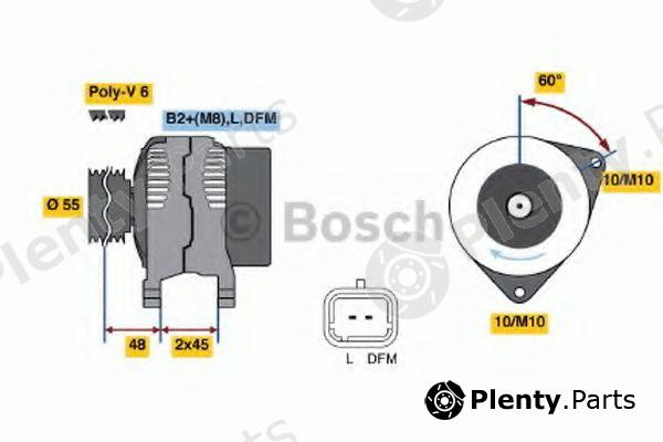  BOSCH part 0986049091 Alternator