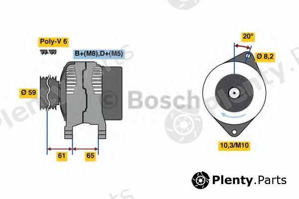  BOSCH part 0986049311 Alternator