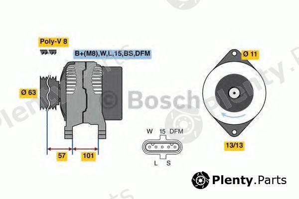  BOSCH part 0986049360 Alternator