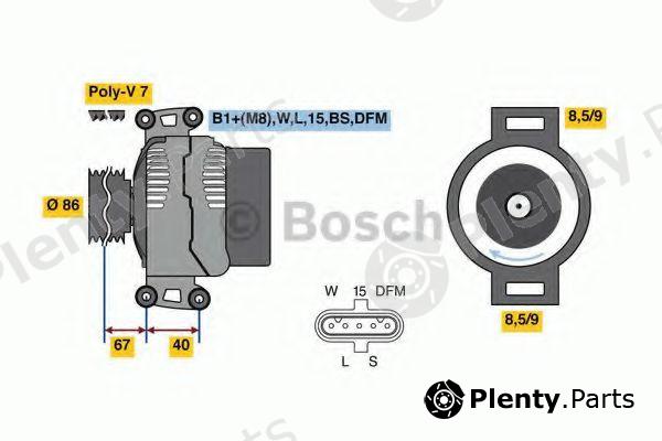  BOSCH part 0986049780 Alternator