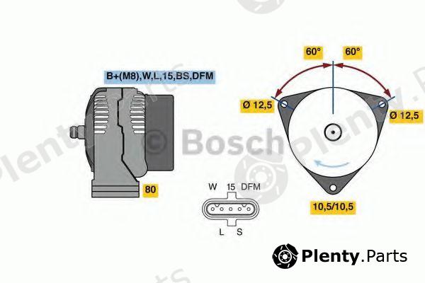  BOSCH part 0986049820 Alternator