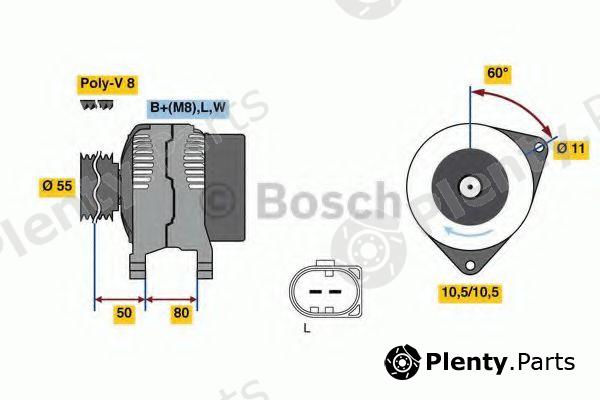  BOSCH part 0986080070 Alternator