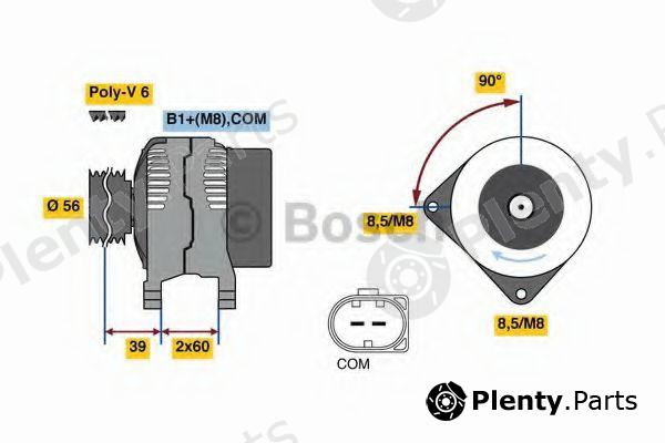  BOSCH part 0986080090 Alternator