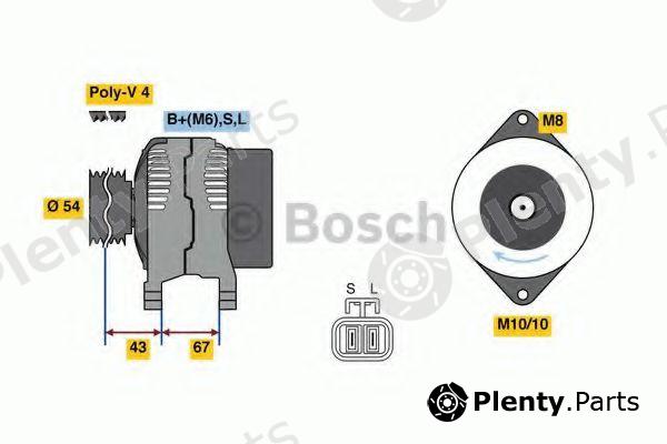  BOSCH part 0986080250 Alternator