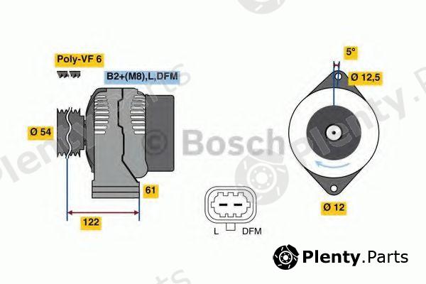  BOSCH part 0986080380 Alternator