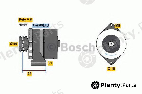  BOSCH part 0986080760 Alternator