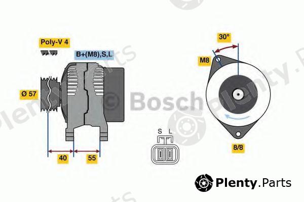  BOSCH part 0986080790 Alternator