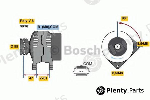  BOSCH part 0986080800 Alternator