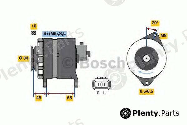 BOSCH part 0986080910 Alternator