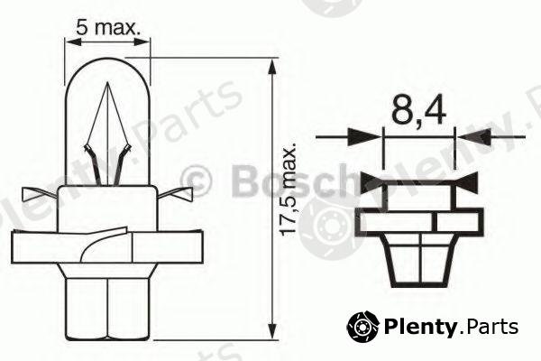  BOSCH part 1987302255 Bulb