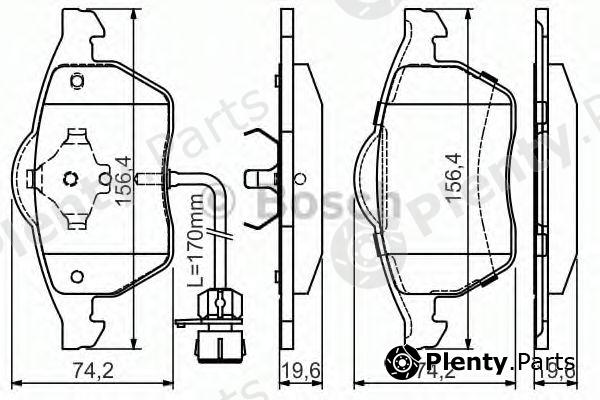  BOSCH part 0986495024 Brake Pad Set, disc brake