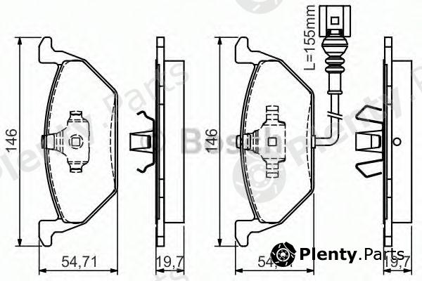  BOSCH part 0986495048 Brake Pad Set, disc brake