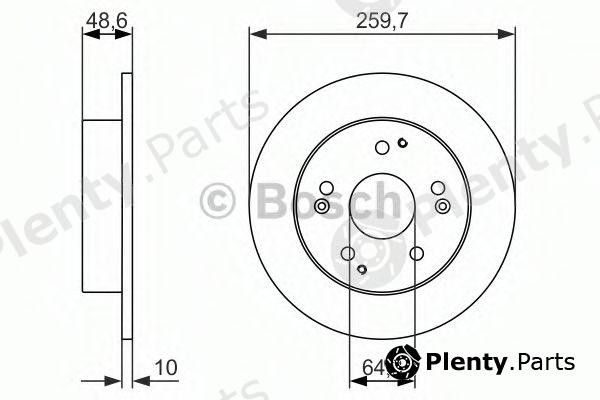  BOSCH part 0986479964 Brake Disc