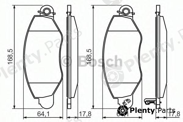  BOSCH part 0986494037 Brake Pad Set, disc brake