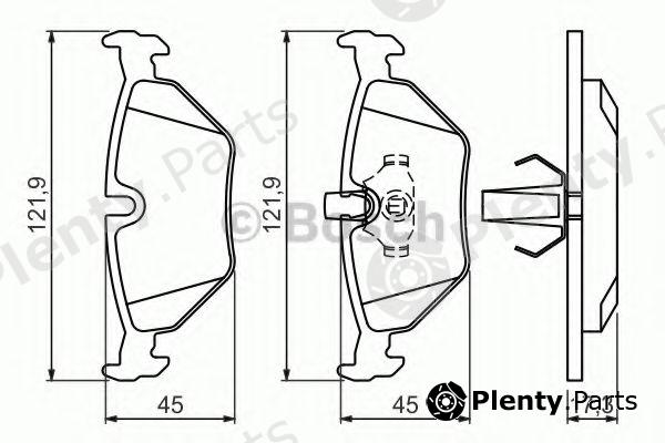  BOSCH part 0986494009 Brake Pad Set, disc brake