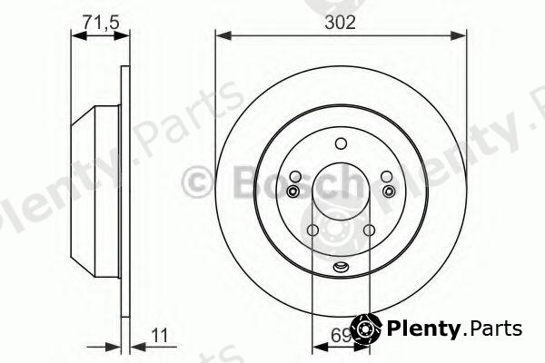  BOSCH part 0986479081 Brake Disc