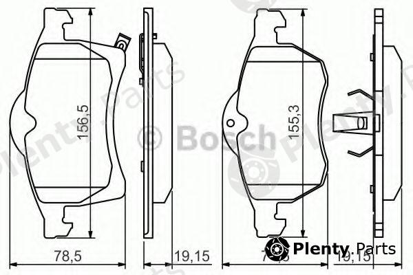  BOSCH part 0986494508 Brake Pad Set, disc brake