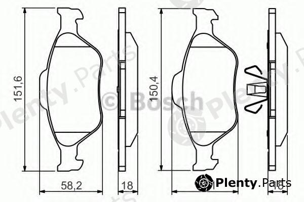  BOSCH part 0986494511 Brake Pad Set, disc brake