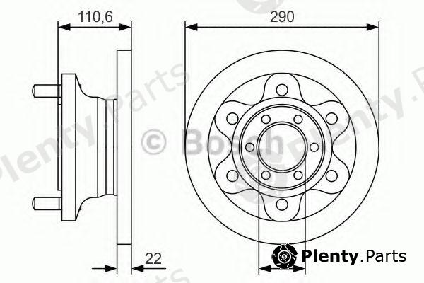  BOSCH part 0986479S95 Brake Disc