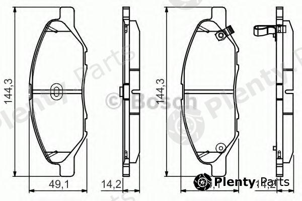 BOSCH part 0986495133 Brake Pad Set, disc brake