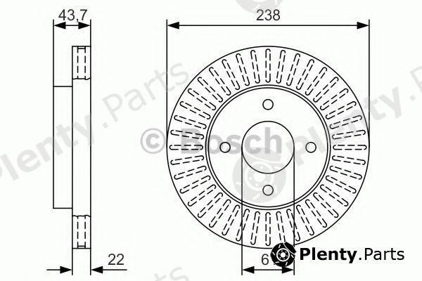  BOSCH part 0986479T42 Brake Disc
