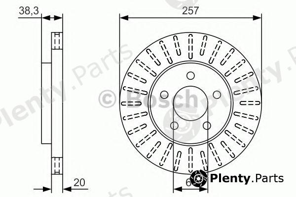  BOSCH part 0986479U01 Brake Disc