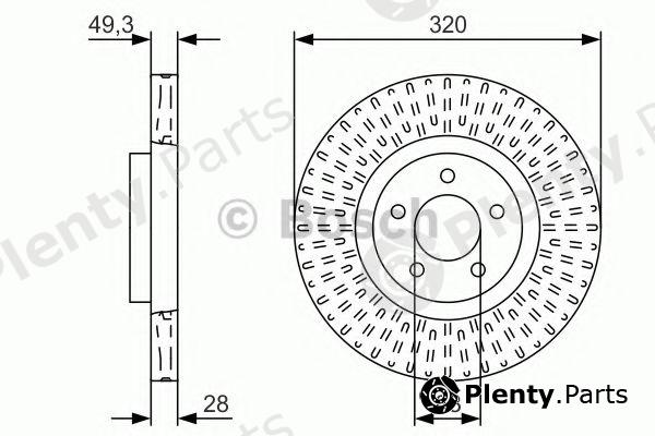  BOSCH part 0986479U56 Brake Disc